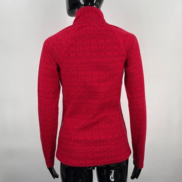 Fair Isle Eddie Bauer Mock Neck Quarter Zip Size Small - Picture 3 of 4